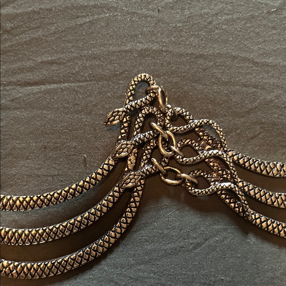 Vintage Snake Gold Chain Belt - Picture 4 of 8